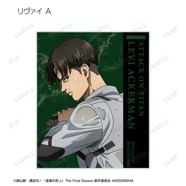 [Pop Up Store] Attack on Titan Leading The Fight Version Acrylkarte Levi Ackermann (A)