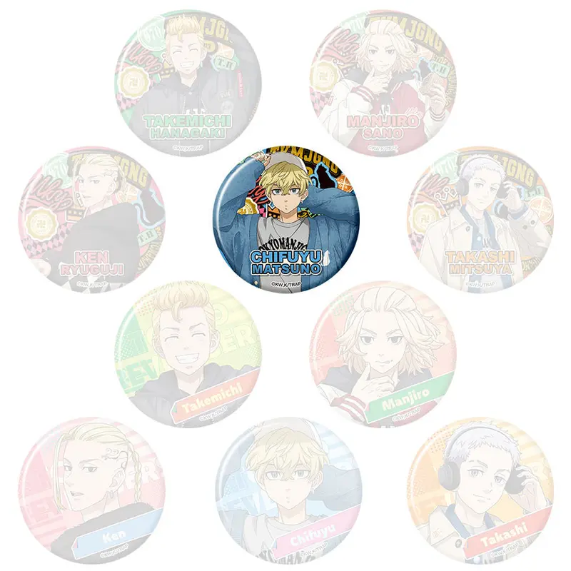 [Pop Up Store] Tokyo Revengers x WEGO "Off Scene" Special Collaboration Button Chifuyu Matsuno (A)