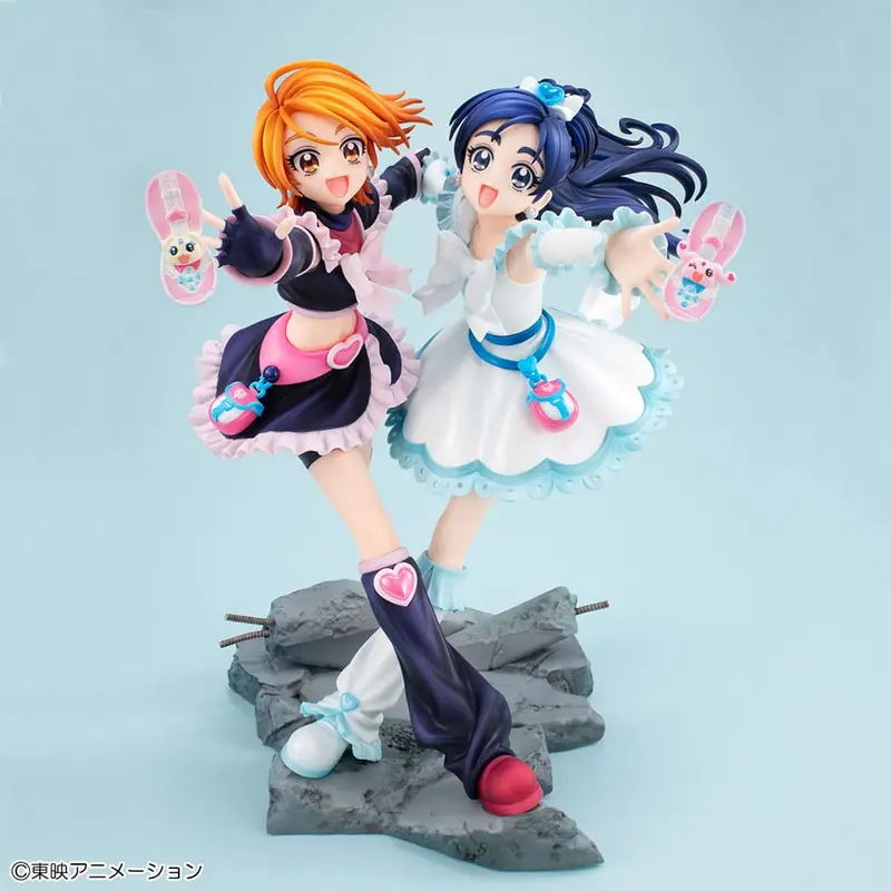 Pretty Cure PVC Statue Cure Black & Cure White 22 cm