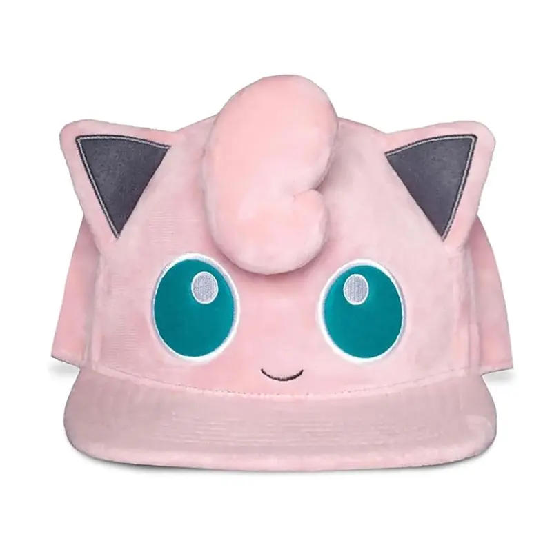 Pummeluff Jigglypuff Plüsch-Snapback mit Ohren, Pokémon Kappe - Difuzed
