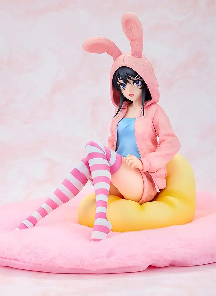 Rascal Does Not Dream of a Knapsack Kid PVC Statue 1/7 Mai Sakurajima Hoodie Look Rabbit Ears Ver. Popular Edition 18 cm