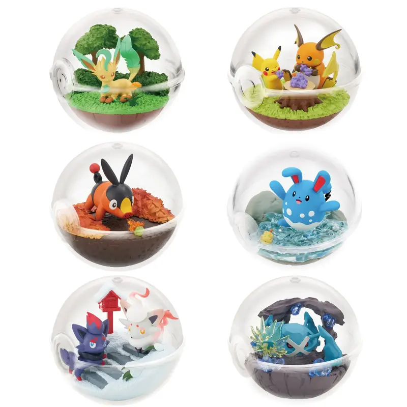 Re-Ment - Pokémon - Terrarium Collection Vol.14 - Blindbox Figur - 6cm - 6er Set ganze Display