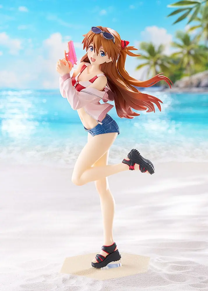 Rebuild of Evangelion - Asuka Shikinami Langley - Beach Queens Pop Up Parade Figur Größe L (Good Smile Company)
