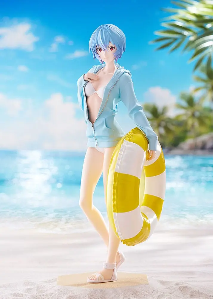 Rebuild of Evangelion - Rei Ayanami - Beach Queens Pop Up Parade Figur Größe L (Good Smile Company)