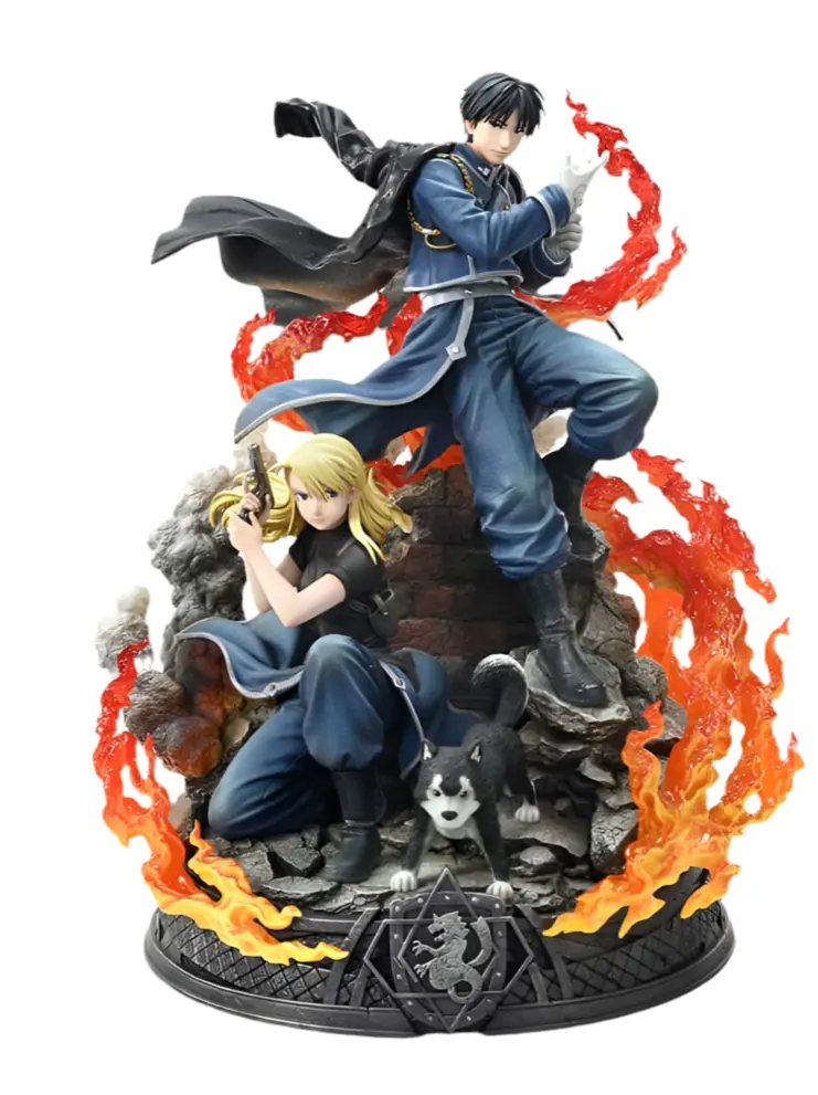 Roy Mustang & Riza Hawkeye Deluxe Bonus Version Concept Masterline Statue 1/6 50 cm Fullmetal Alchemist
