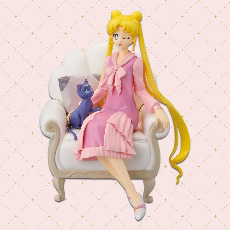 Sailor Moon Cosmos Antique Style Ichiban Kuji A-Prize PVC Statue Usagi & Luna