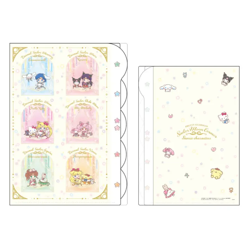 [Sailor Moon Store] Sailor Moon Cosmos x Sanrio 5-Pocket Clearfile Inner Senshi