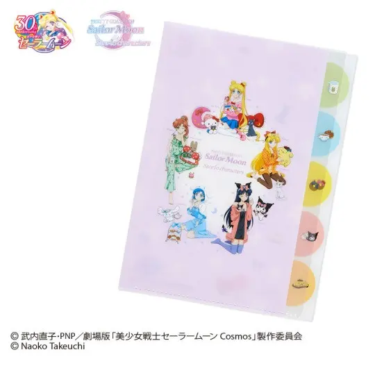 [Sailor Moon Store] Sailor Moon x Sanrio Characters 5-Pocket Clearfile