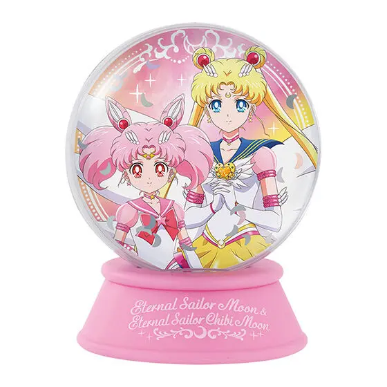 Sailor Moon Water Dome Gashapon Figur Eternal Sailor Moon & Eternal Sailor Chibi Moon