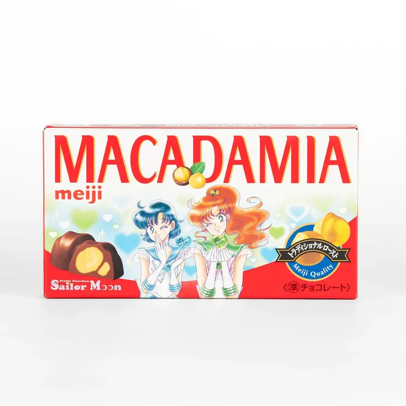 Sailor Moon x Meiji Macadamianüsse mit Kakaoüberzug - Sailor Merkur & Sailor Jupiter