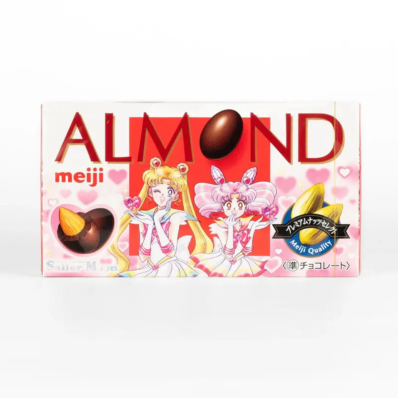 Sailor Moon x Meiji Mandeln mit Kakaoüberzug - Sailor Moon & Sailor Chibi Moon