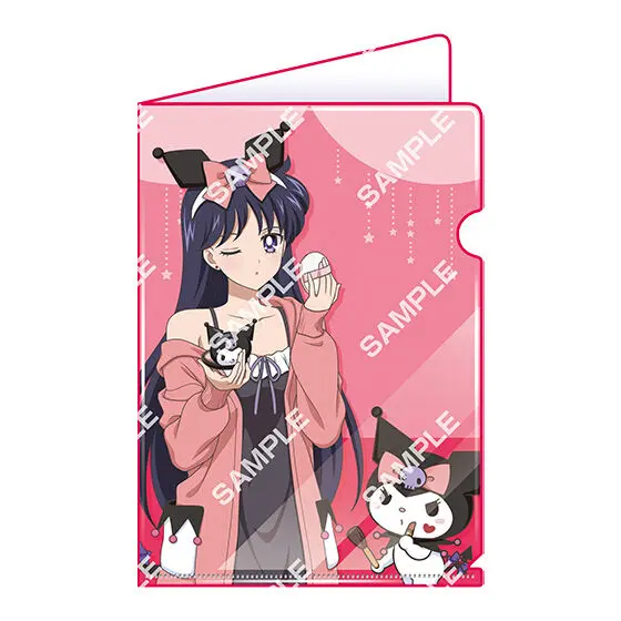 Sailor Moon x Sanrio Characters Flat Gashapon A5 Clearfile Sailor Mars & Kuromi