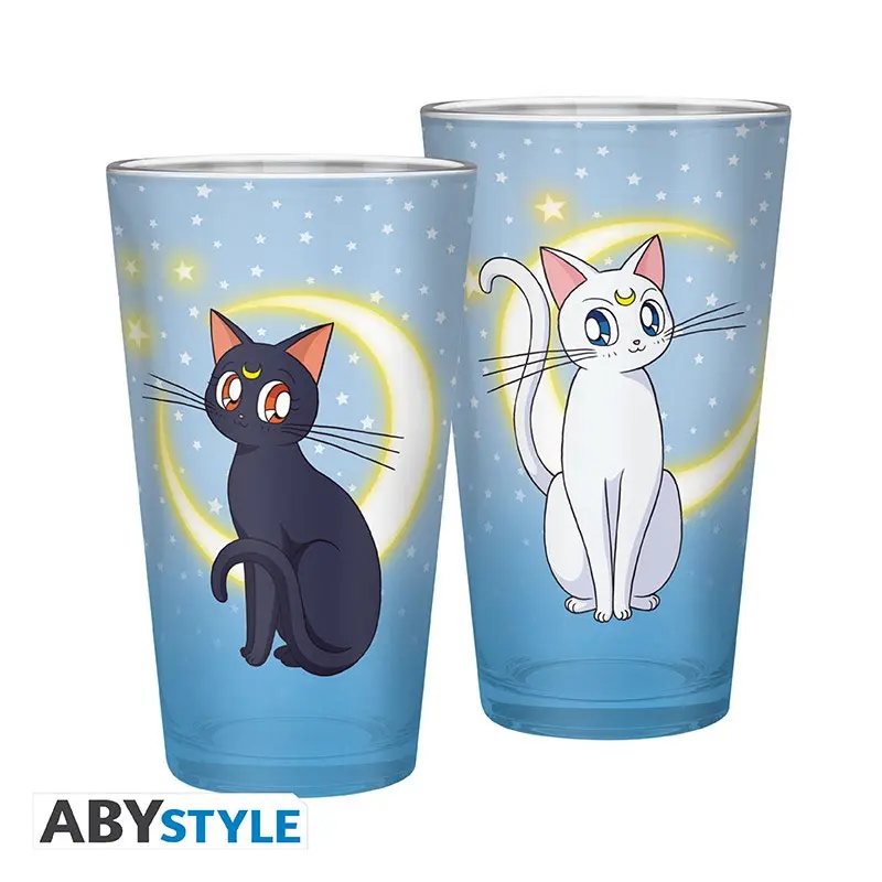 Sailor Moon XL Glas Luna & Artemis