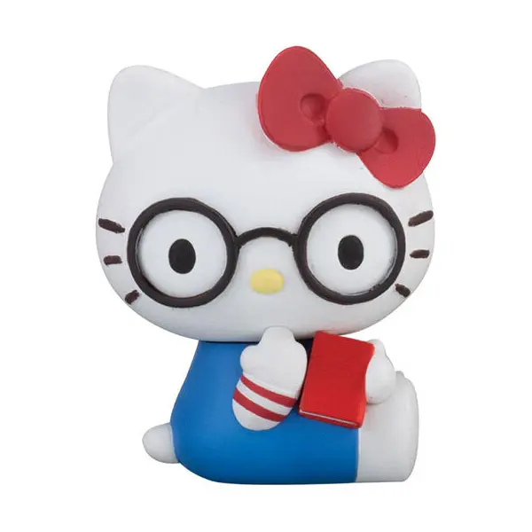 Sanrio Characters Hello Kitty Figur - Megane Version - Gashapon