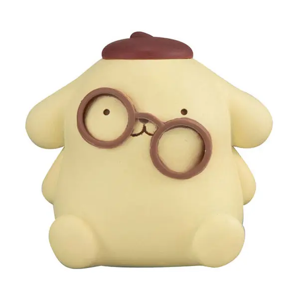 Sanrio Characters Pompompurin Figur - Megane Version - Gashapon