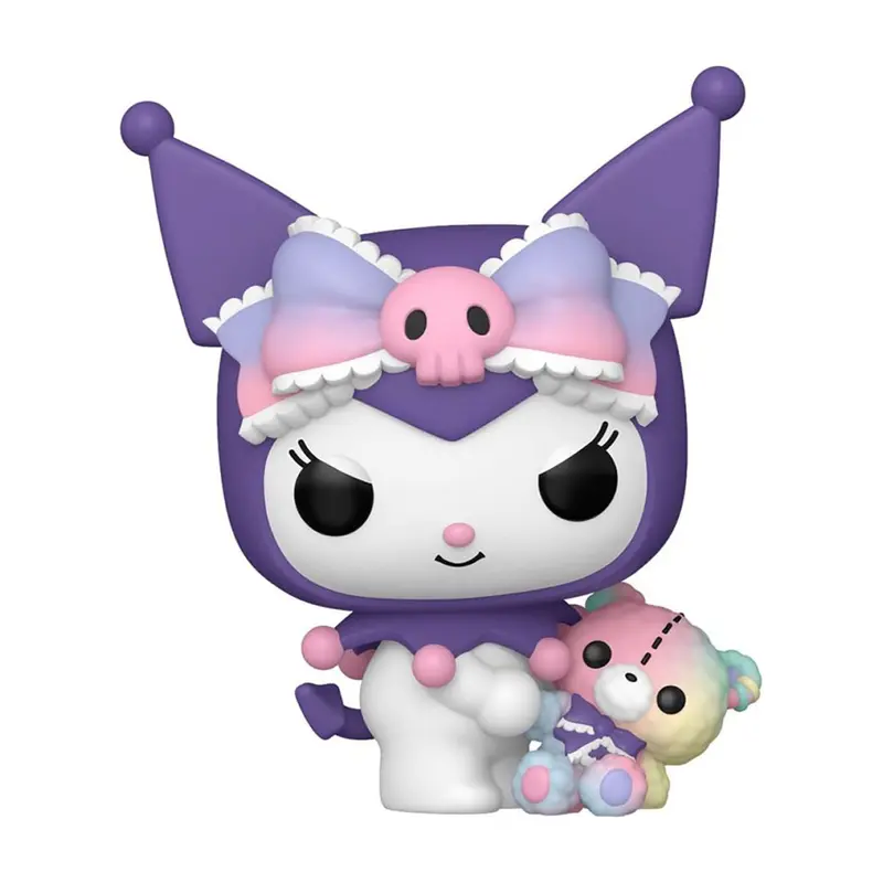 Sanrio - Kuromi with Bear (Lila/Rosa Outfit) - Funko Pop! Animation #129