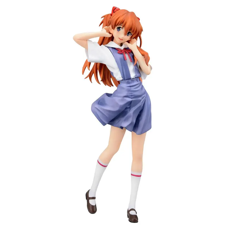 SEGA Asuka Langley in Schuluniform | Neon Genesis Evangelion Sammelfigur | 21 cm