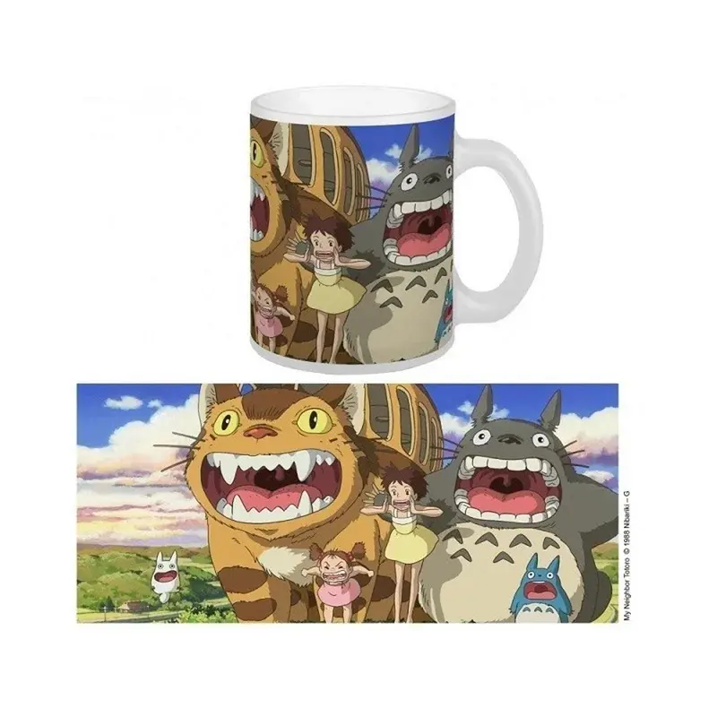 Semic Totoro & Nekobus beim Schreien | My Neighbor Totoro Tasse | 340 ml
