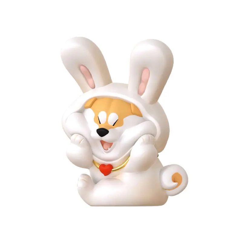 Shiba Inu Koku-chan Series Sammelfigur (Hasenkostüm)