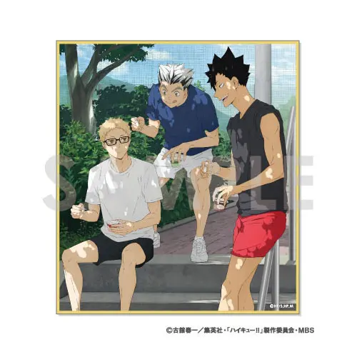 [Sofmap] Haikyuu!! Itadakimasu Shikishi Kei Tsukishima, Kotaro Bokuto & Tetsuro Kuroo