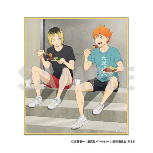 [Sofmap] Haikyuu!! Itadakimasu Shikishi Shoyo Hinata & Kenma Kozume