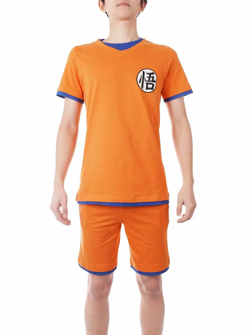 Son Goku Schlafanzug, Sommer Pyjama für Dragon Ball Fans, Größen
