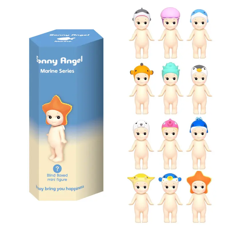Sonny Angel mit Meeresmütze | Sonny Angel Figur | Blind Box Marine Series | 8 cm