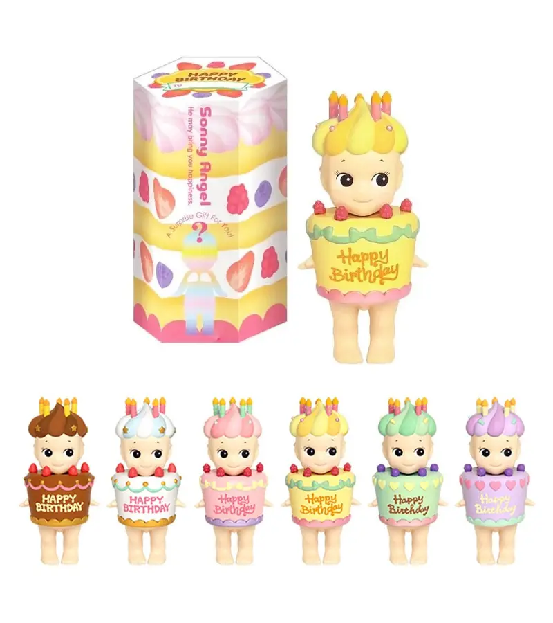Sonny Angel mit Partyhut | Sonny Angel Figur | Blind Box Birthday Series | 8 cm