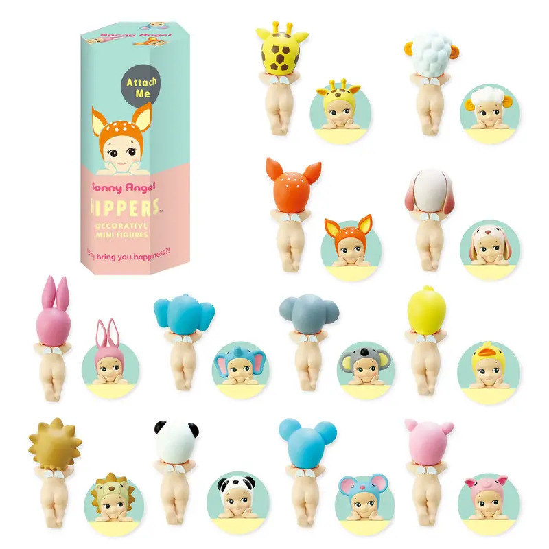 Sonny Angel Sammelfigur mit Tiermütze | Blind Box Hippers Animals Series | 8 cm