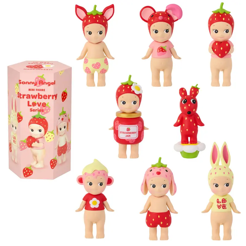 Sonny Angel - Strawberry Love Series - Blind Box Figur - Einzelbox - ca. 8-9 cm - Dreams