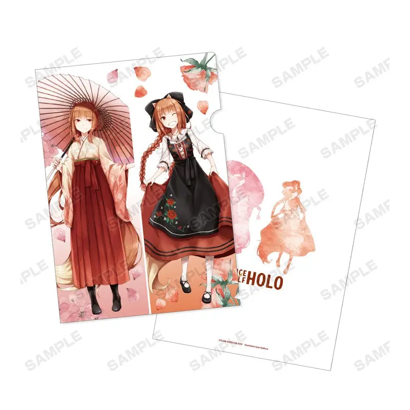 Spice and Wolf Clearfile Holo Alsatian Costume Ver. & Hakama Ver.