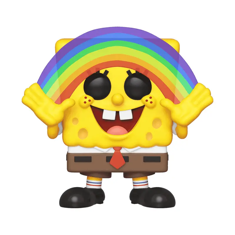 SpongeBob Schwammkopf - SpongeBob (Rainbow / Imagination) - Funko Pop! Animation (Nr. 558) - 10 cm - Funko