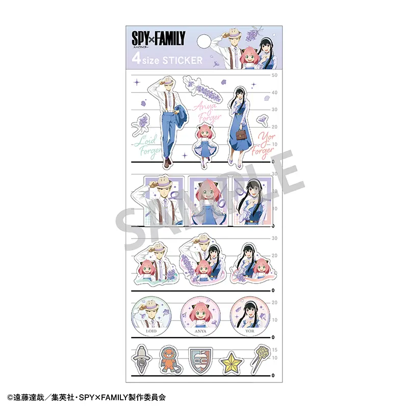Spy x Family Stickerbogen "Matching Outfits"
