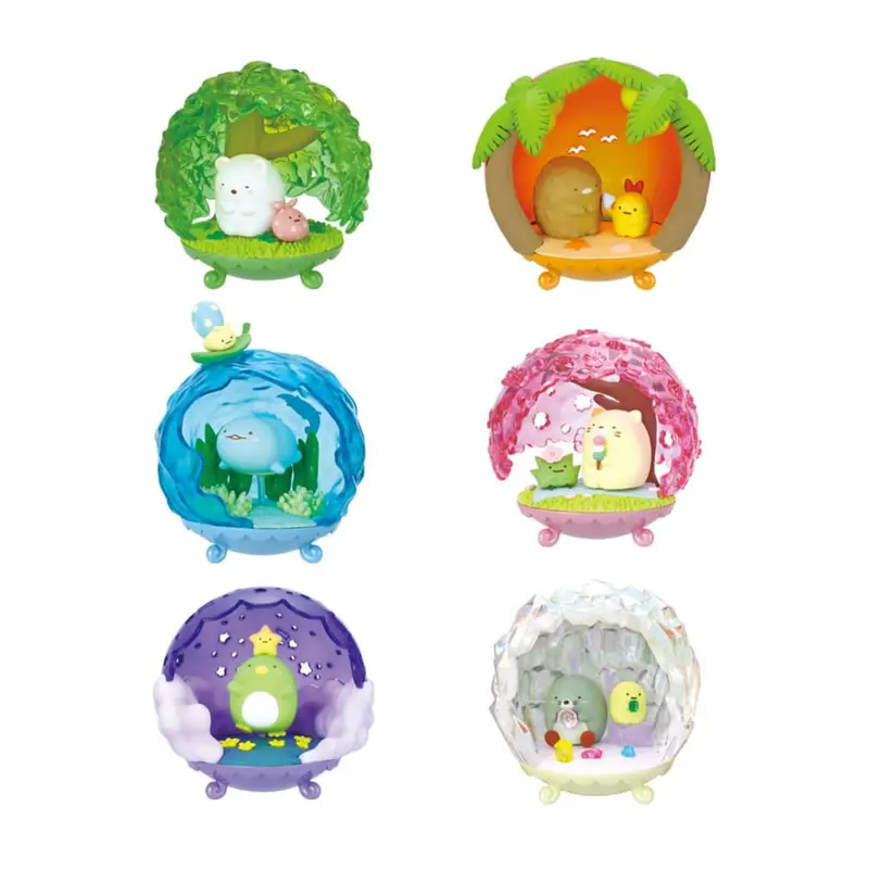 Sumikko Gurashi - Happy Heartwarming Spot Clear Globe Mini Figur-Blindbox - Einzelbox - Re-Ment