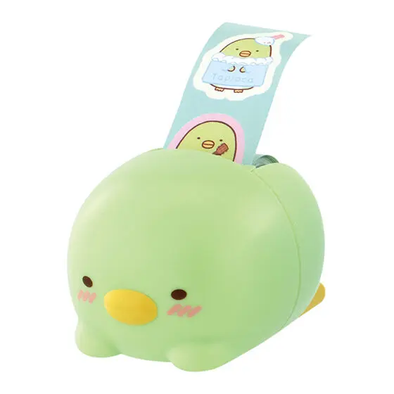 Sumikkogurashi Capchara Gashapon Figur Penguin (inkl. Sticker-Abroller)