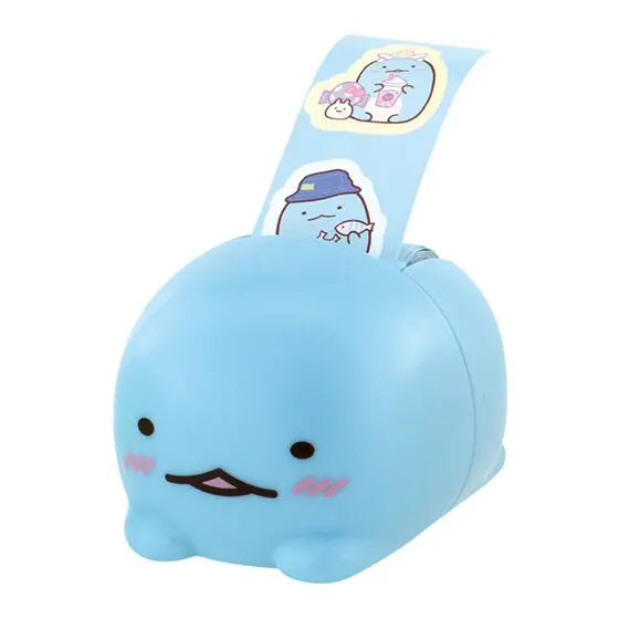 Sumikkogurashi Capchara Gashapon Figur Tokage (inkl. Sticker-Abroller)