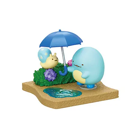 Sumikkogurashi "Walking On A Rainy Day" Re-Ment Figur (1) Tokage & Nisetsumuri