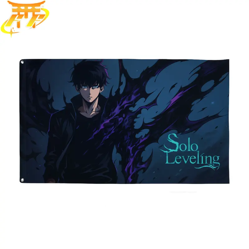 Sung Jinwoo „Herr der Schatten“ Flagge - Solo Leveling
