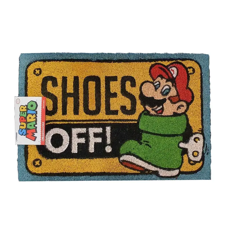 Super Mario - Shoes Off - Fußmatte - Kokosfaser & Gummi - 40x60cm - Pyramid