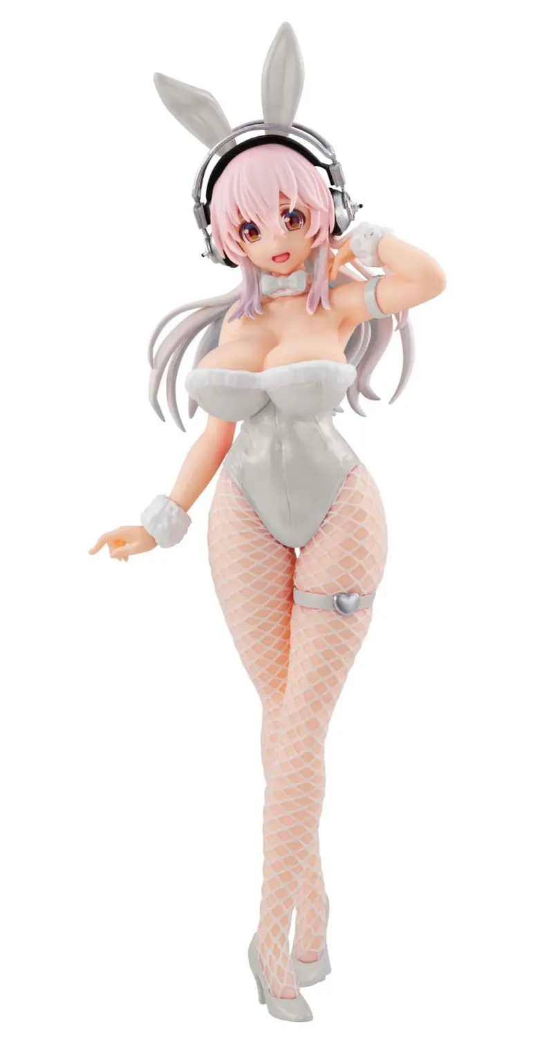 Super Sonico BiCute Bunnies PVC Statue Pearl White Ver. 30 cm
