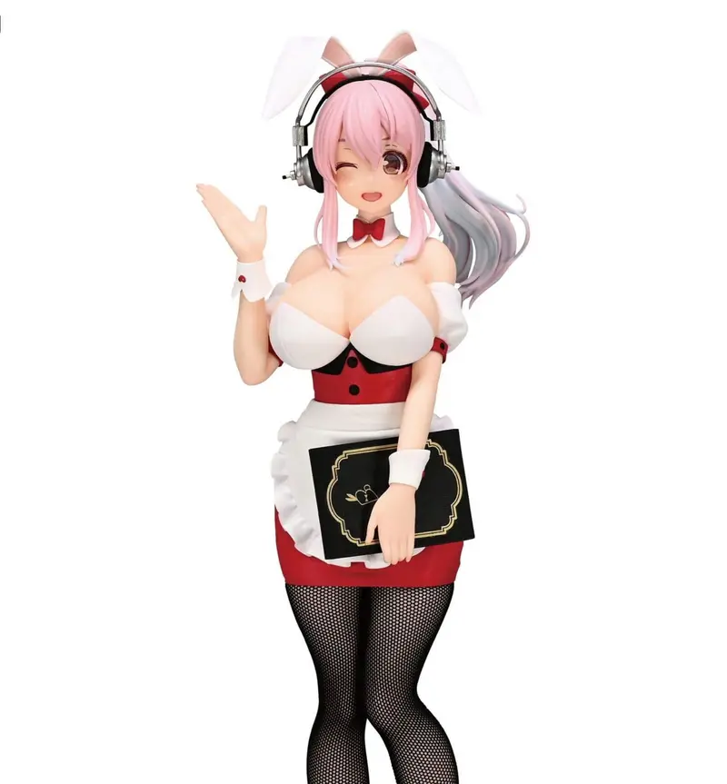 Super Sonico BiCute Bunnies PVC Statue Super Sonico Waitress Ver. 28 cm