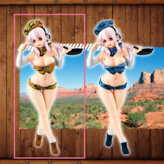 Super Sonico PVC Statue Sonico Concept Figure Military Ver. (2018)