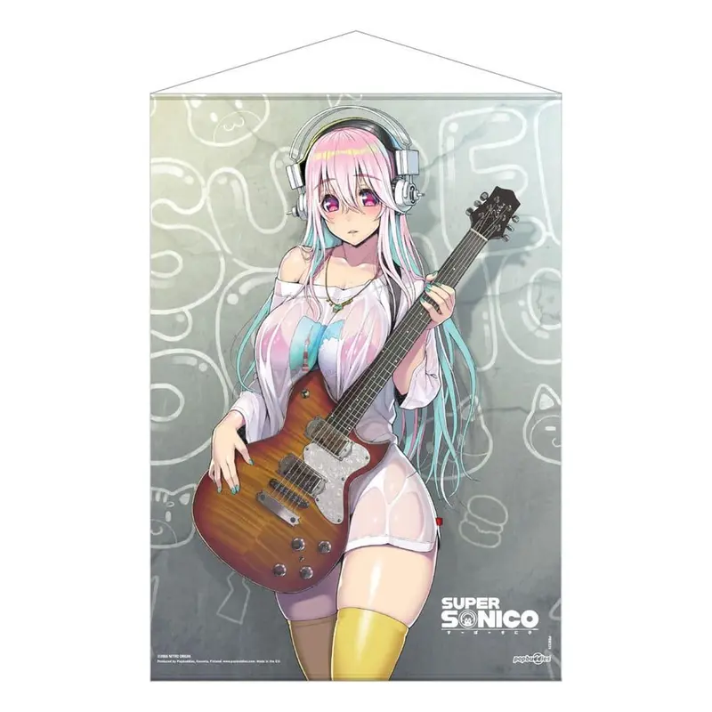 Super Sonico Wandrolle Super Sonico with Guitar 50 x 70 cm