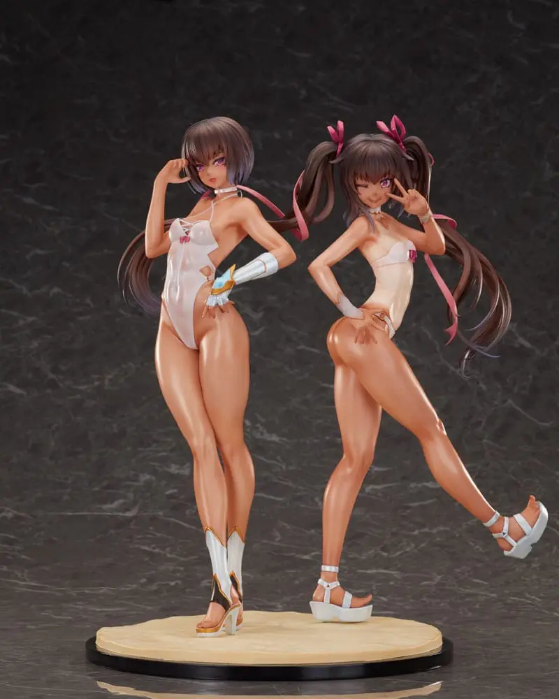 Taimanin RPG 2-Set PVC Statue 1/6 Adult Yukikaze und Young Yukikaze Swimsuits Ver. 28 cm