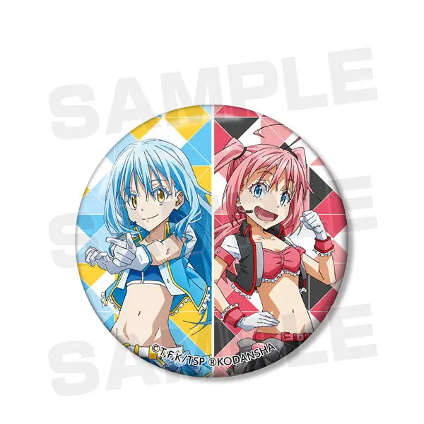 That Time I Got Reincarnated As A Slime Idol Button Rimuru Tempest & Milim Nava
