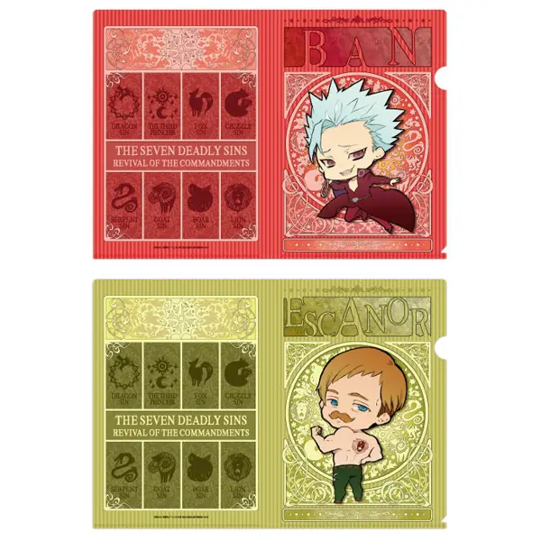 The Seven Deadly Sins 2er Clearfile Set Ban & Escanor