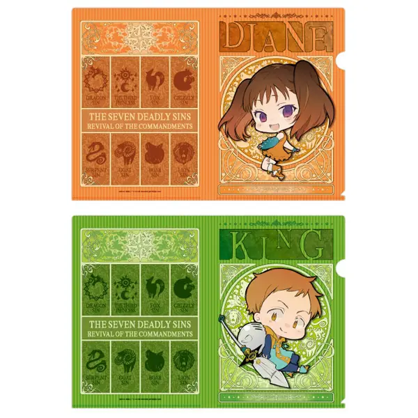 The Seven Deadly Sins 2er Clearfile Set King & Diane