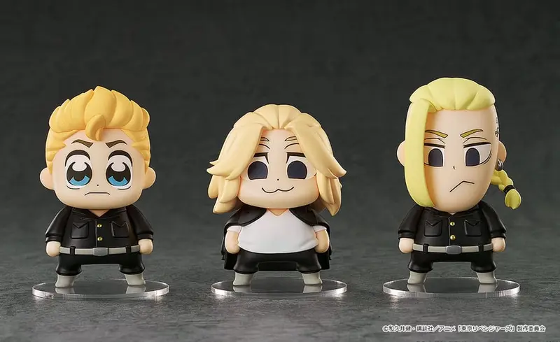 Tokyo Revengers Chibi Minifiguren Takemichi Hanagaki, Manjiro Sano, Ken Ryuguji Bkub Ver. 7 cm