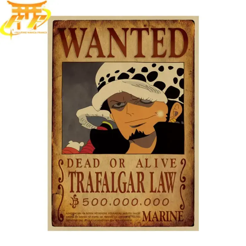 Trafalgar D. Law Poster Wanted – One Piece