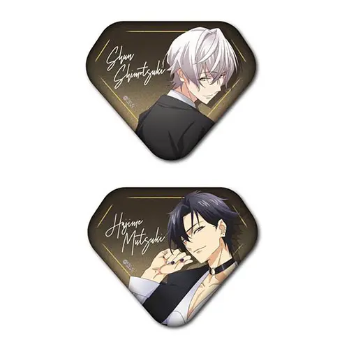 Tsukiuta THE ANIMATION 2 Button Set Shun Shimotsuki & Hajime Mutsuki